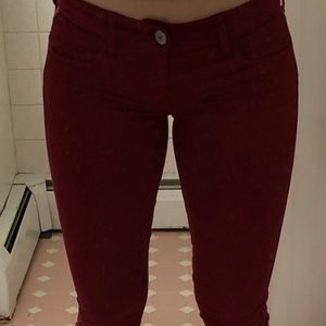 Red jeans